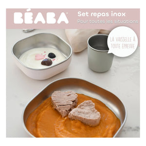 Béaba - Fiambrera de acero inoxidable | Melocotón