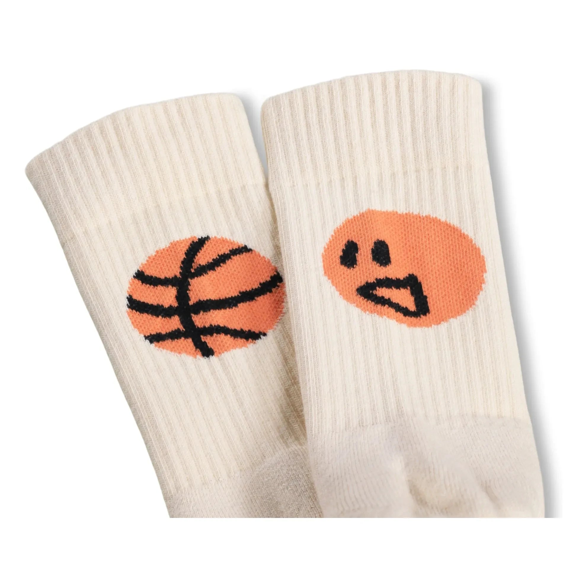 Molo - Pack de 2 calcetines con diseño de balón de fútbol Norman | Crudo