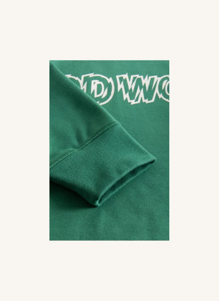 Wood Wood - Sudadera Orgánica Hester de Algodón | Verde oscuro