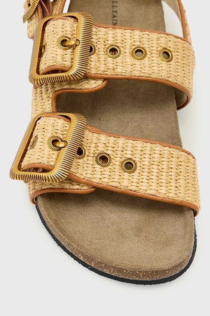 AllSaints Staffa Raffia Sandal para mujer