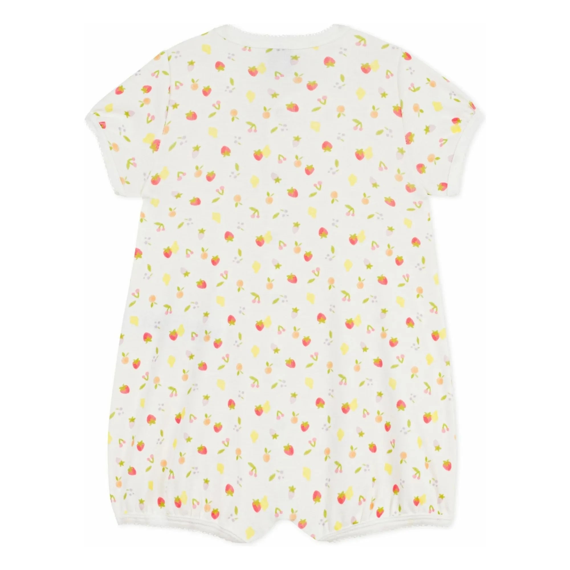 Petit Bateau - Pijama de una pieza con fruta | Crudo