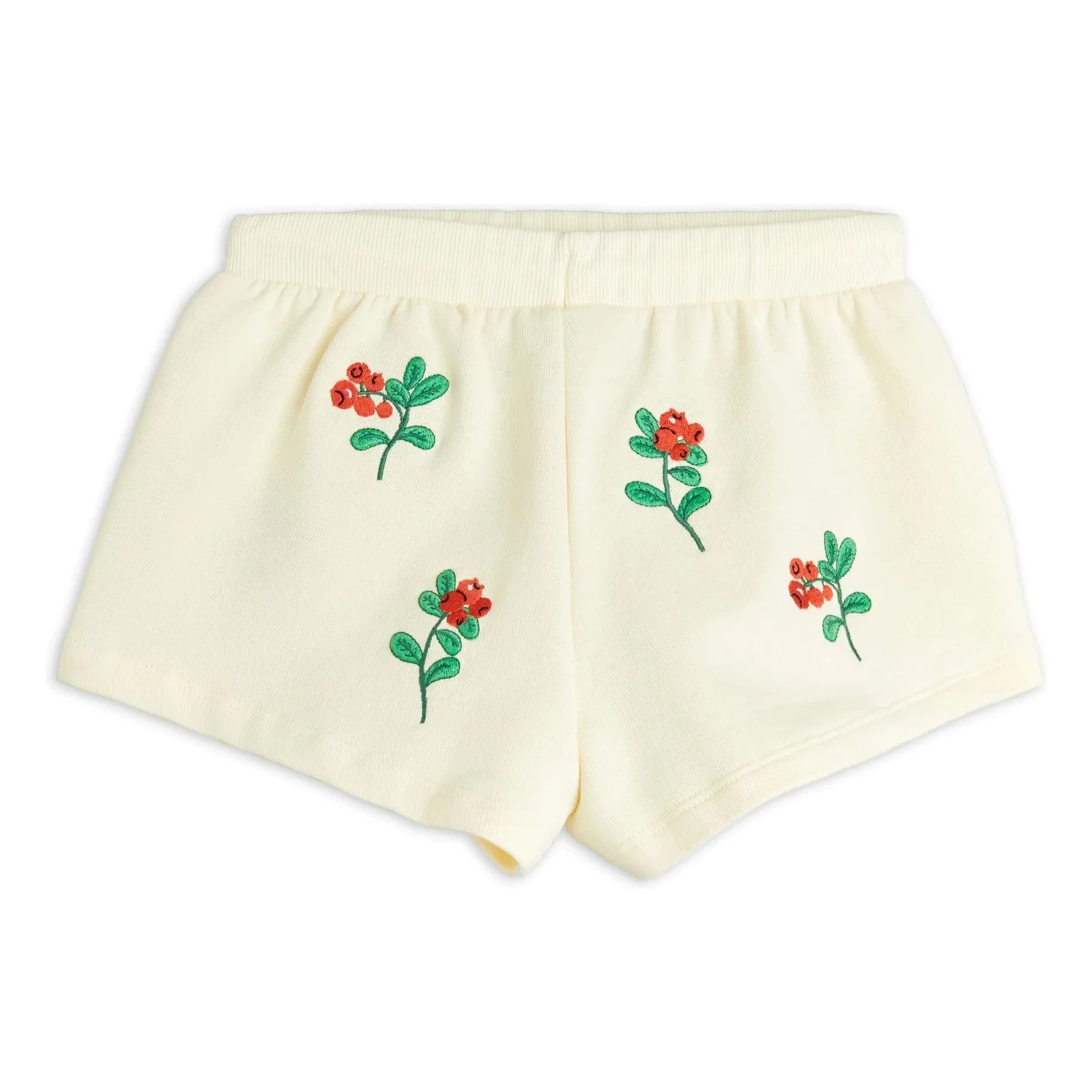 Mini Rodini - Pantalones cortos de algodón orgánico con estampado floral | Crudo