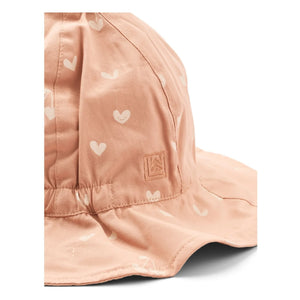 Liewood - Sombrero Reversible Amélia Cœurs Algodón Orgánico | Rosa