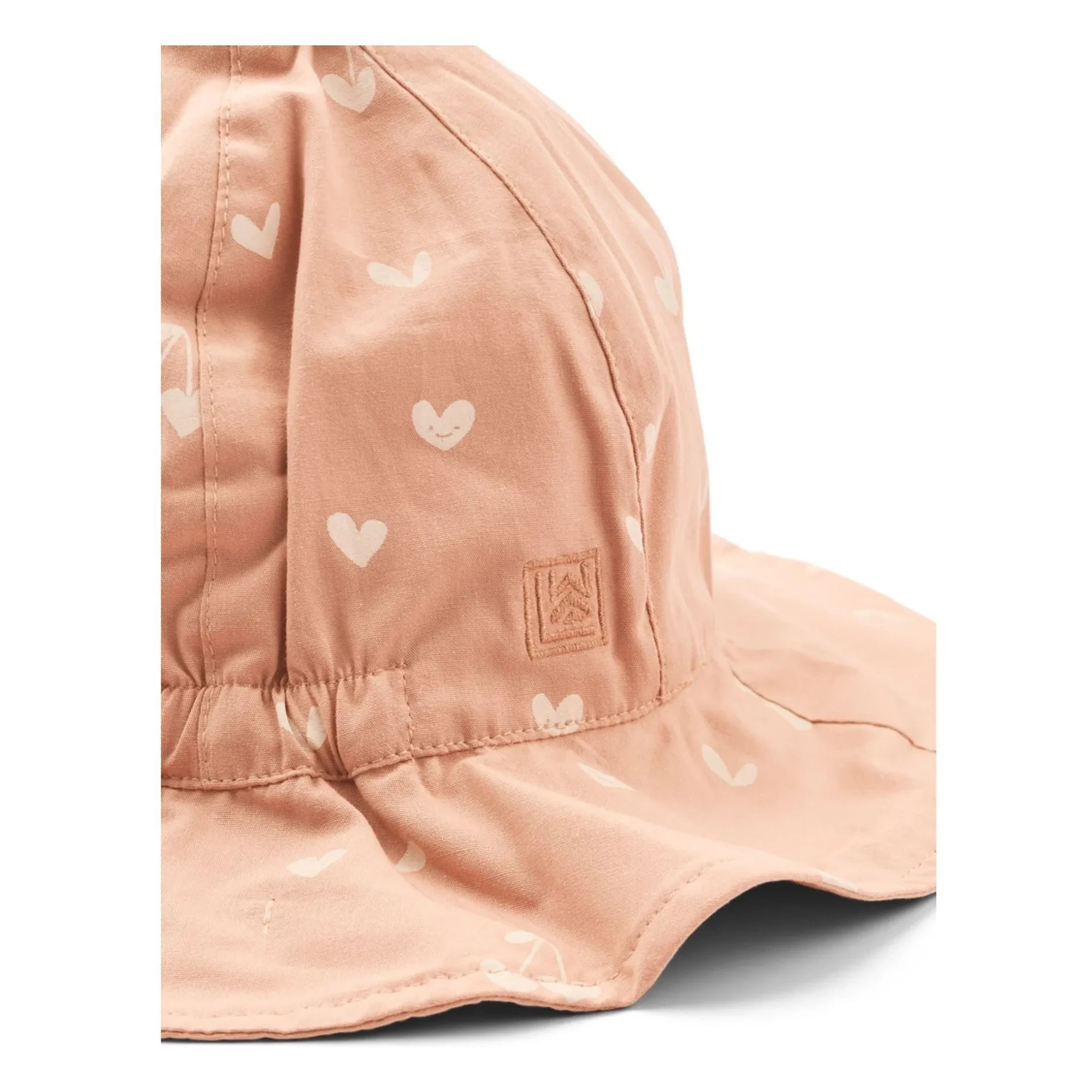 Liewood - Sombrero Reversible Amélia Cœurs Algodón Orgánico | Rosa