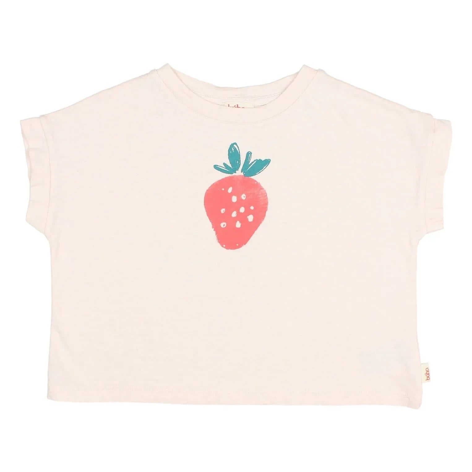 Búho - Camiseta de algodón orgánico Çilek | Rosa pálido