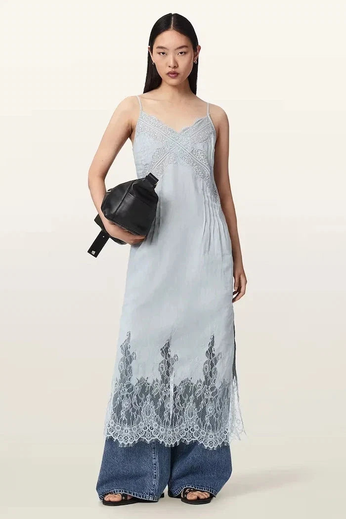 Vestido lencero de lino SAMIA de AllSaints