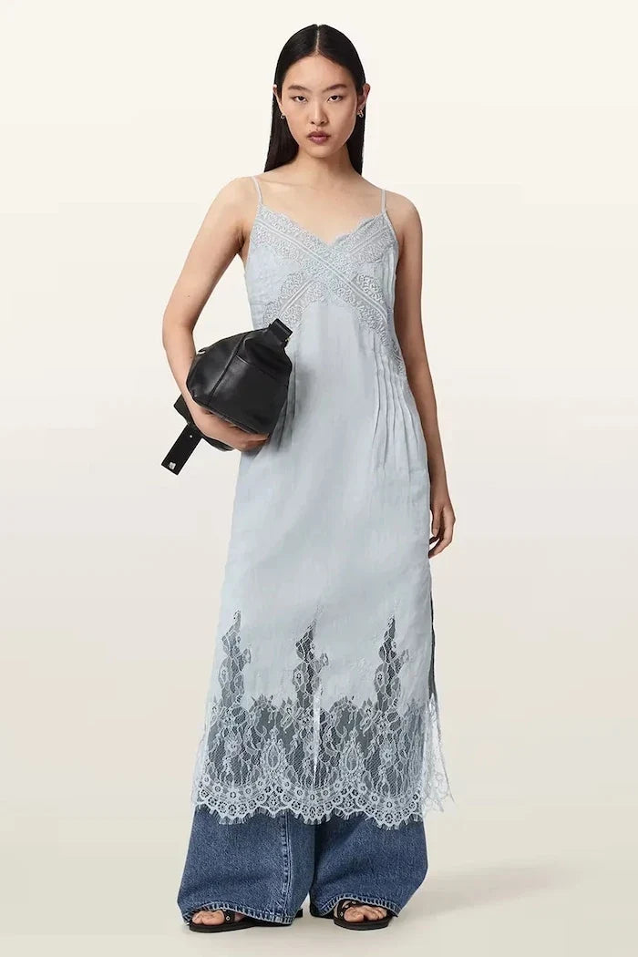 Vestido lencero de lino SAMIA de AllSaints