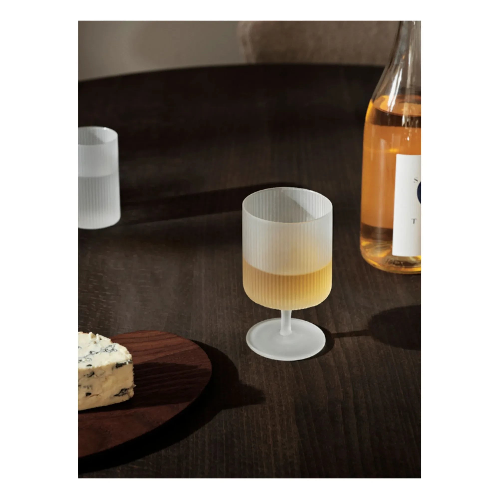 Ferm Living - Copas de vino Ripple - Set de 2 | Blanco