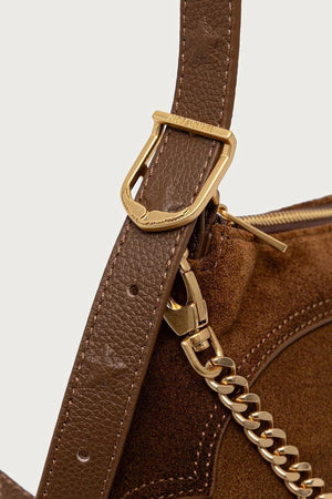 Bolso bandolera de ante para mujer JIM