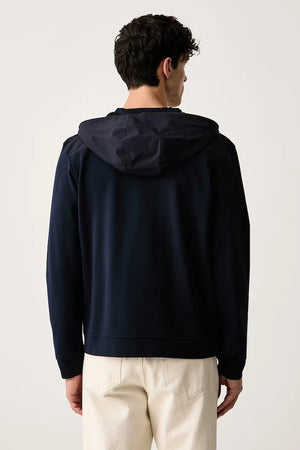 Sudadera con capucha de viscosa y cremallera para hombre Paul&Shark