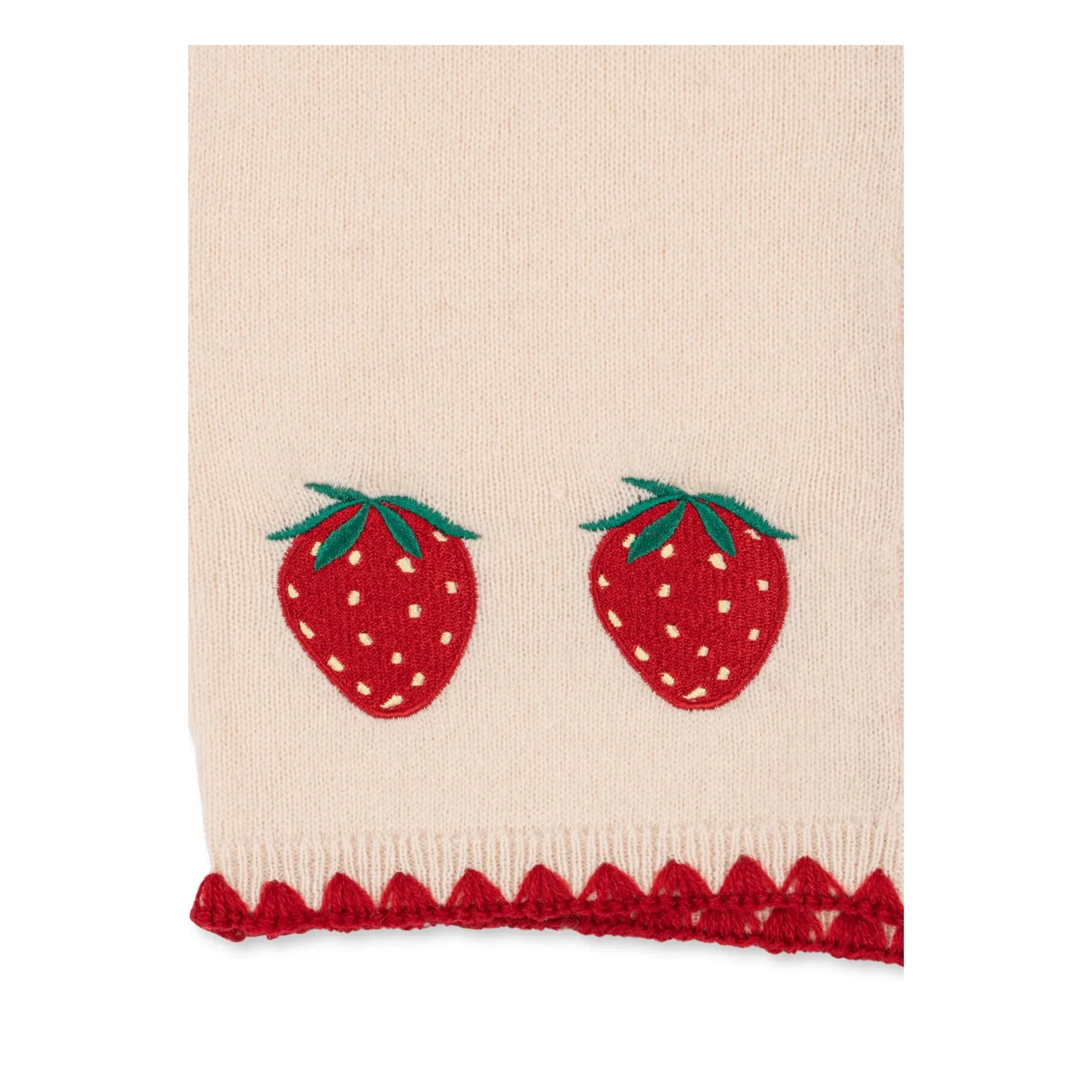 Konges Sløjd - Chaleco de lana Collette Strawberry | Crema