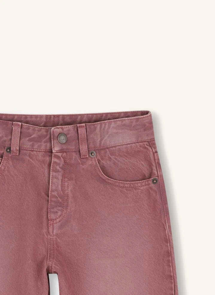 Chloé - Jean de corte recto de algodón orgánico | Rosa