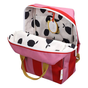 Sticky Lemon - Mochila rayada mediana | Fucsia