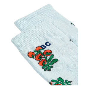 Bobo Choses - Calcetines de Algodón Orgánico con Tomates | Azul Claro