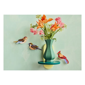 Studio Roof - Adornos de pared Cardenales - Set de 2 | Rojo
