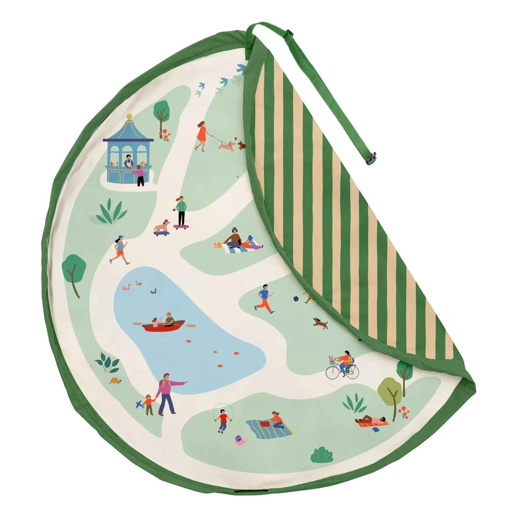 Play and Go - Bolsa / Alfombra de juego al aire libre Noomad - Parque | Verde