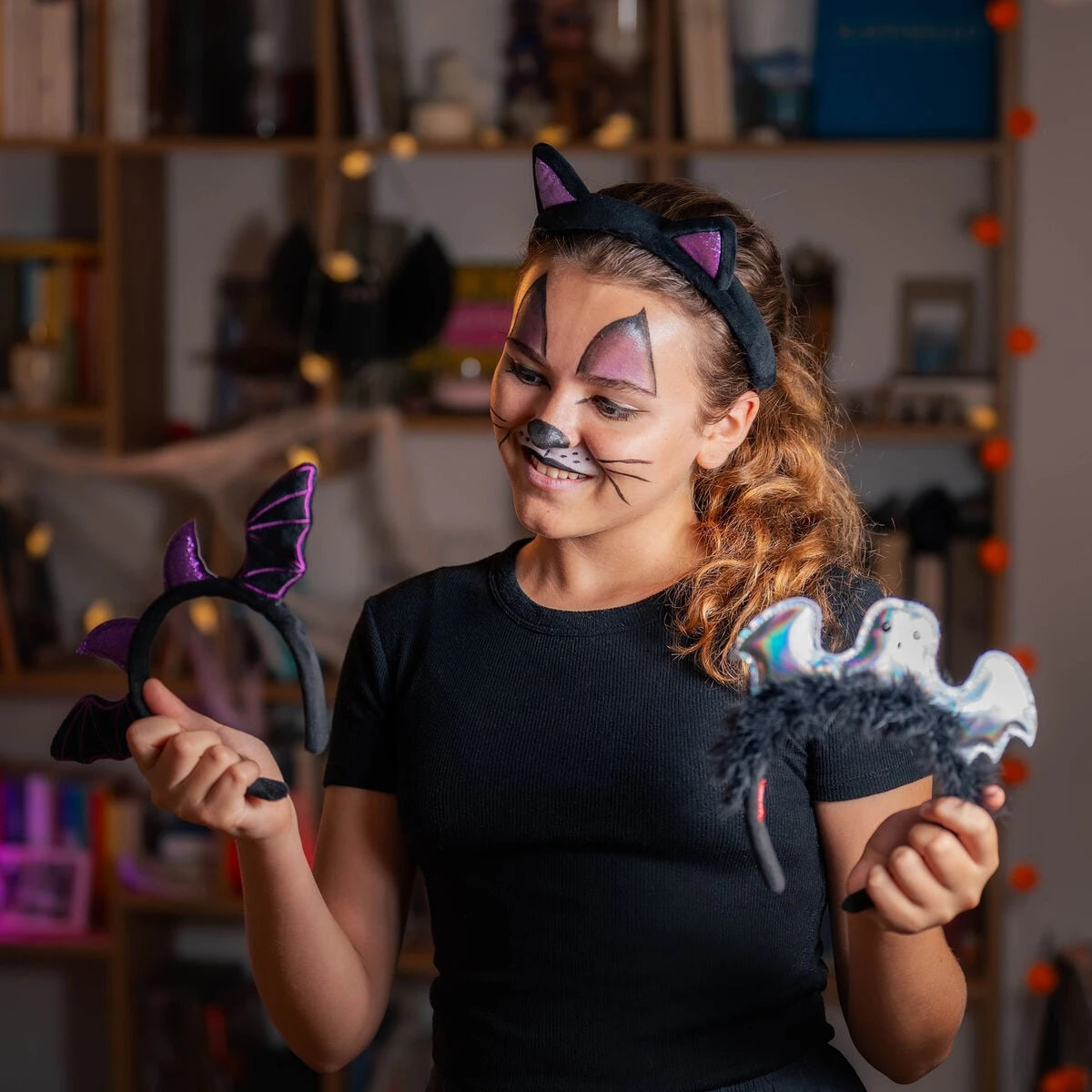 Legami - Diadema de gato de Halloween - Diadema de fiesta