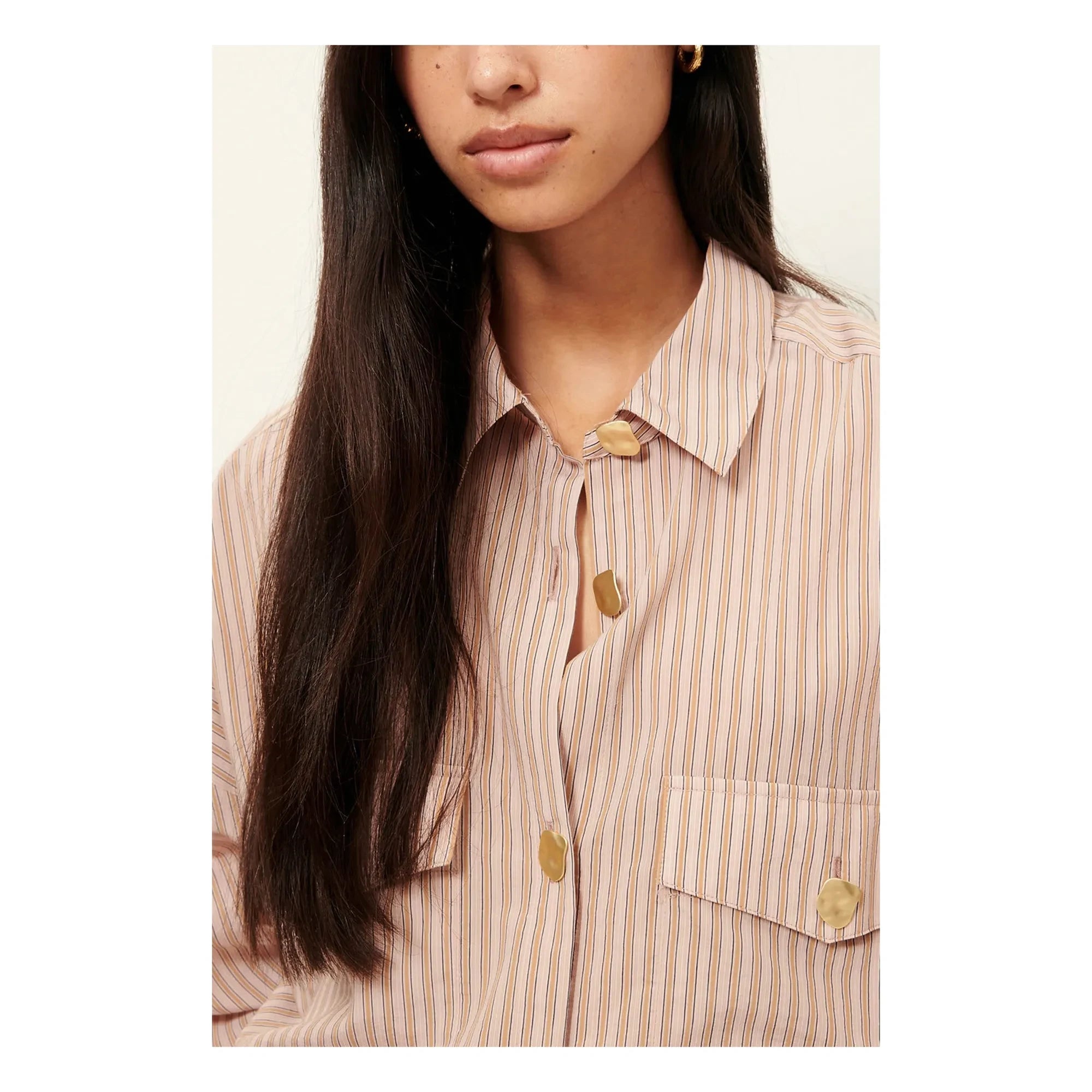 Sessùn - Camisa de rayas Balanca | Palisandro