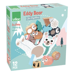 Vilac - Juego de equilibrio de madera Eddy el Oso - Michelle Carlslund