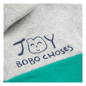 Bobo Choses - Sudadera con cremallera de algodón orgánico Joy | Gris jaspeado