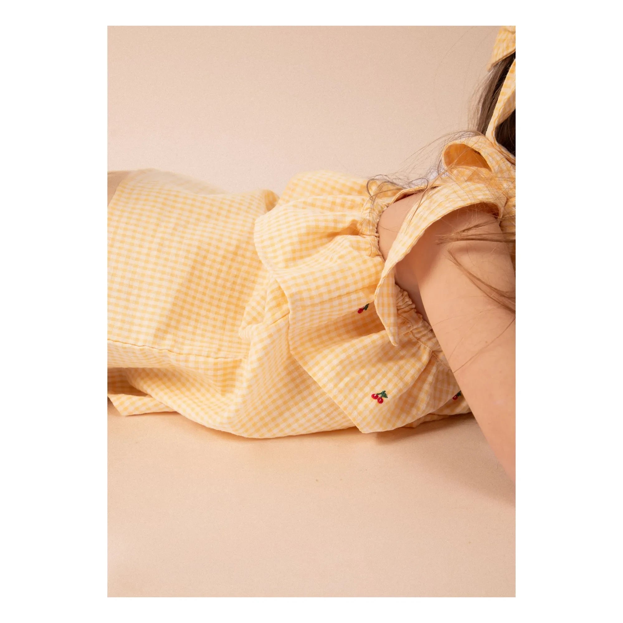 Loir - Blusa Castille de Vichy Cereza | Amarillo