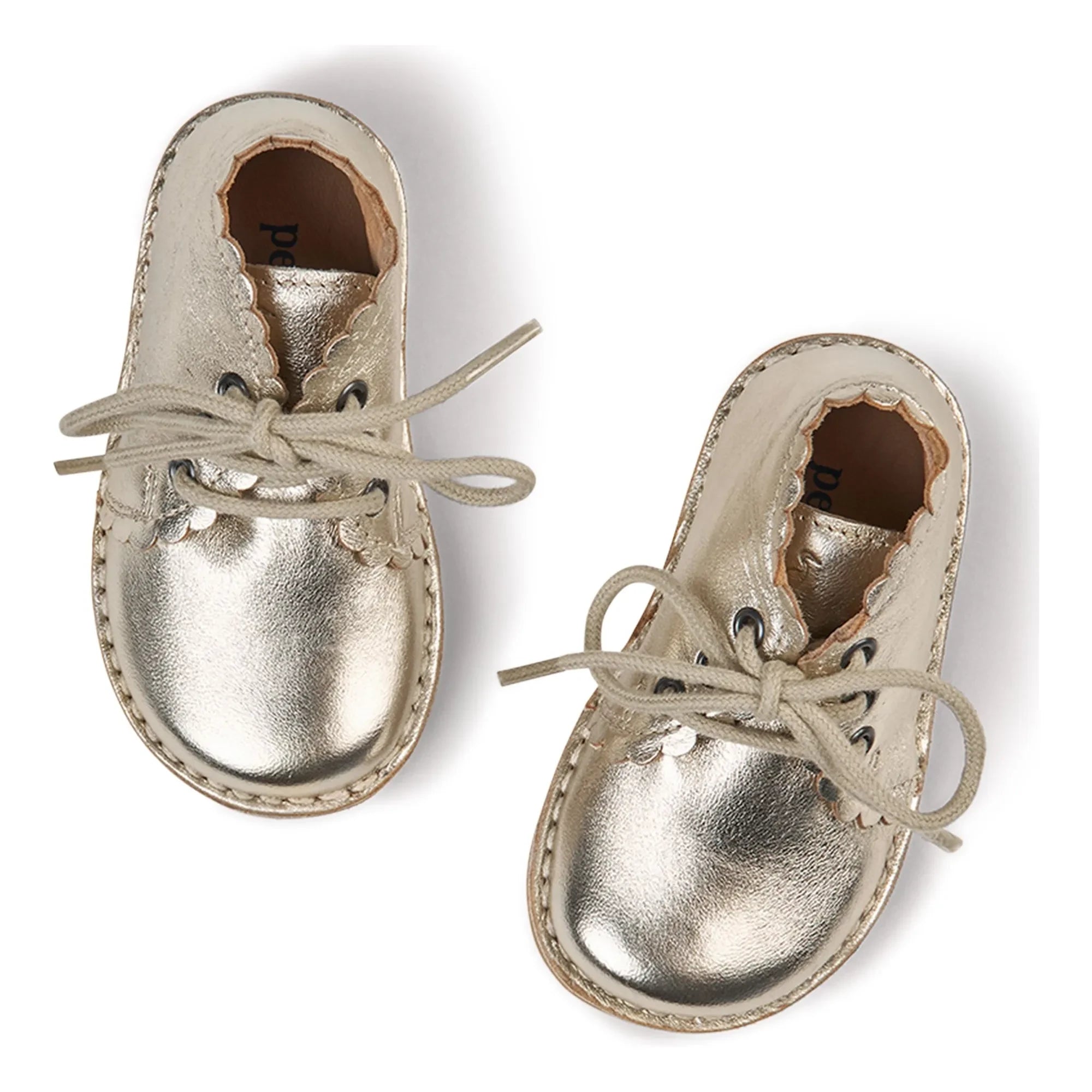 Petit Nord - Botas de encaje con conchas marinas | Plata