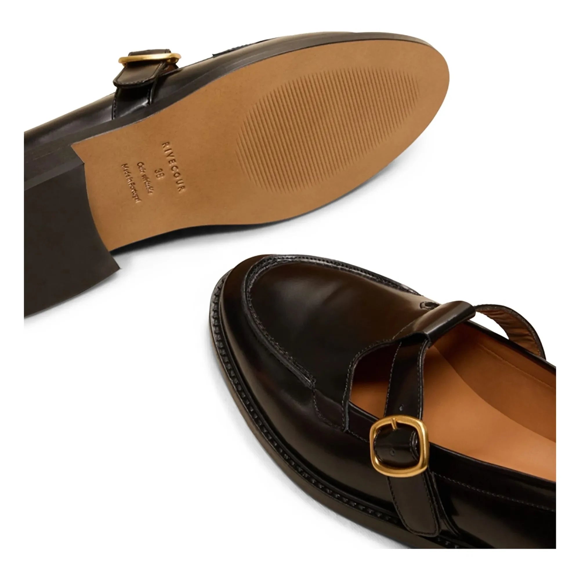 Rivecour - Mocasín nº 84 Piel Glacé | Negro