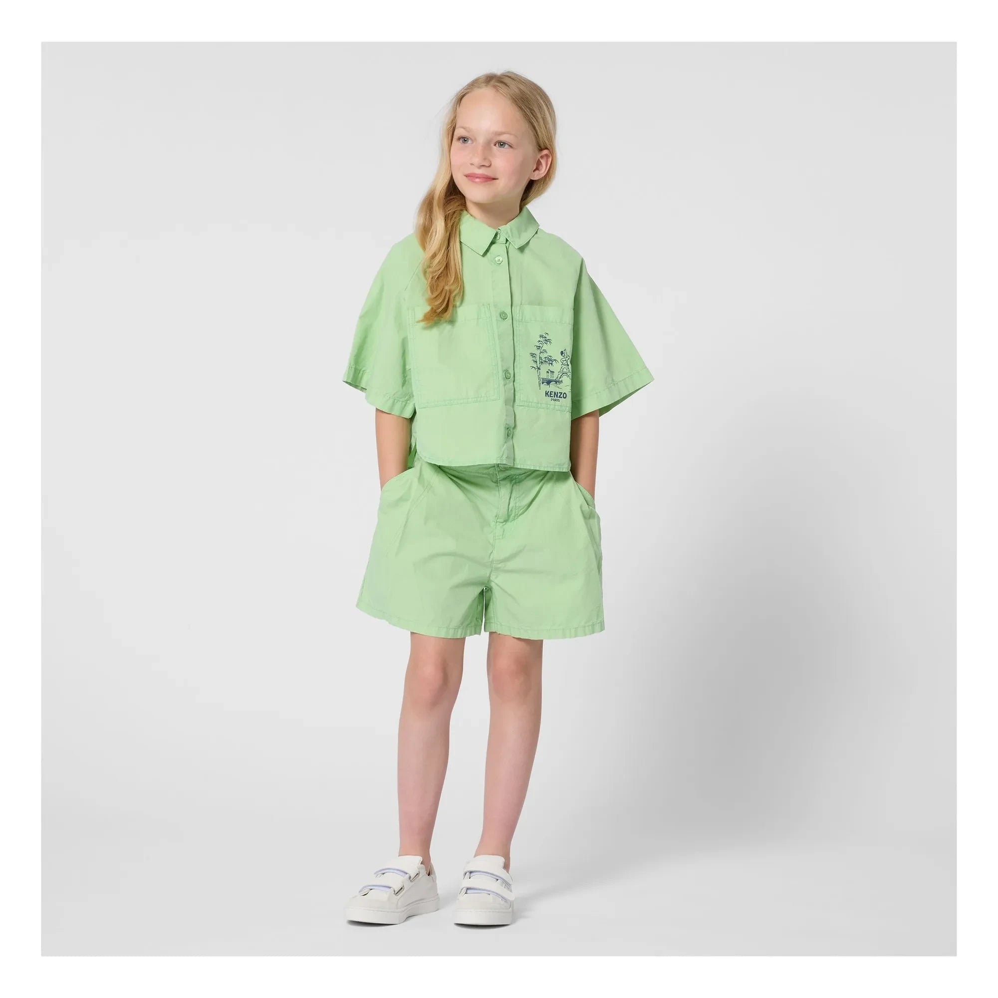 Kenzo - Shorts Kenzo Garden | Verde claro