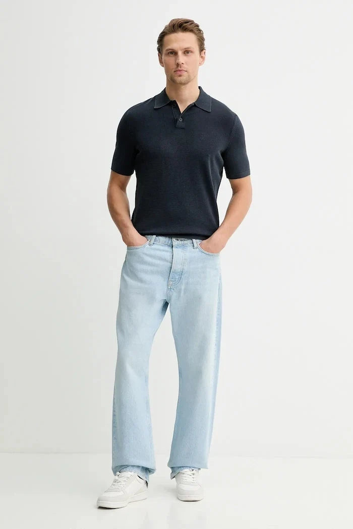 Camiseta de algodón con cuello Marc O'Polo