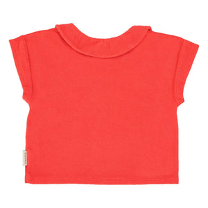 Piupiuchick - Camiseta de algodón orgánico Amour Eponge | Roja