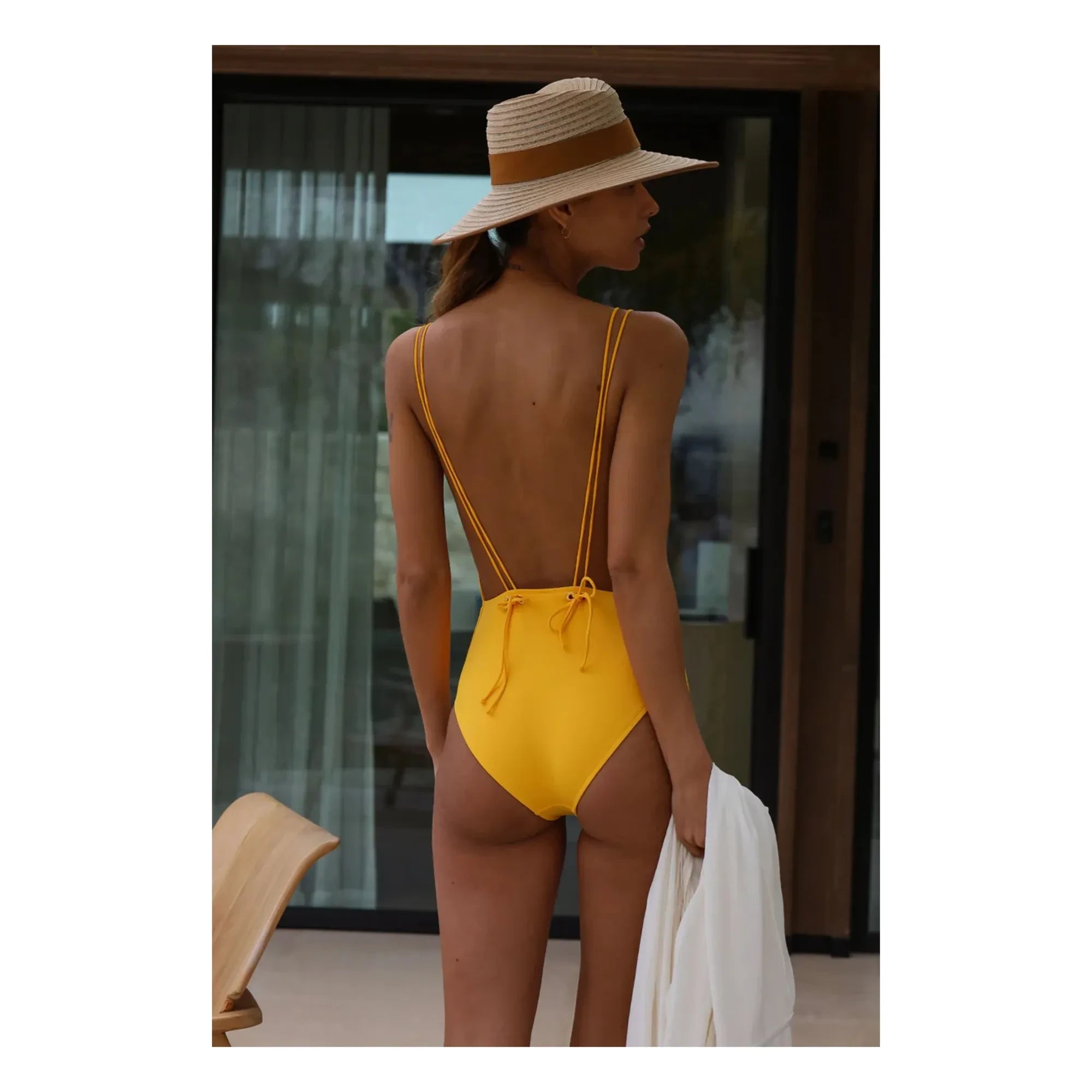 Anja Paris - Traje de baño de una pieza Le Piccolo | Amarillo