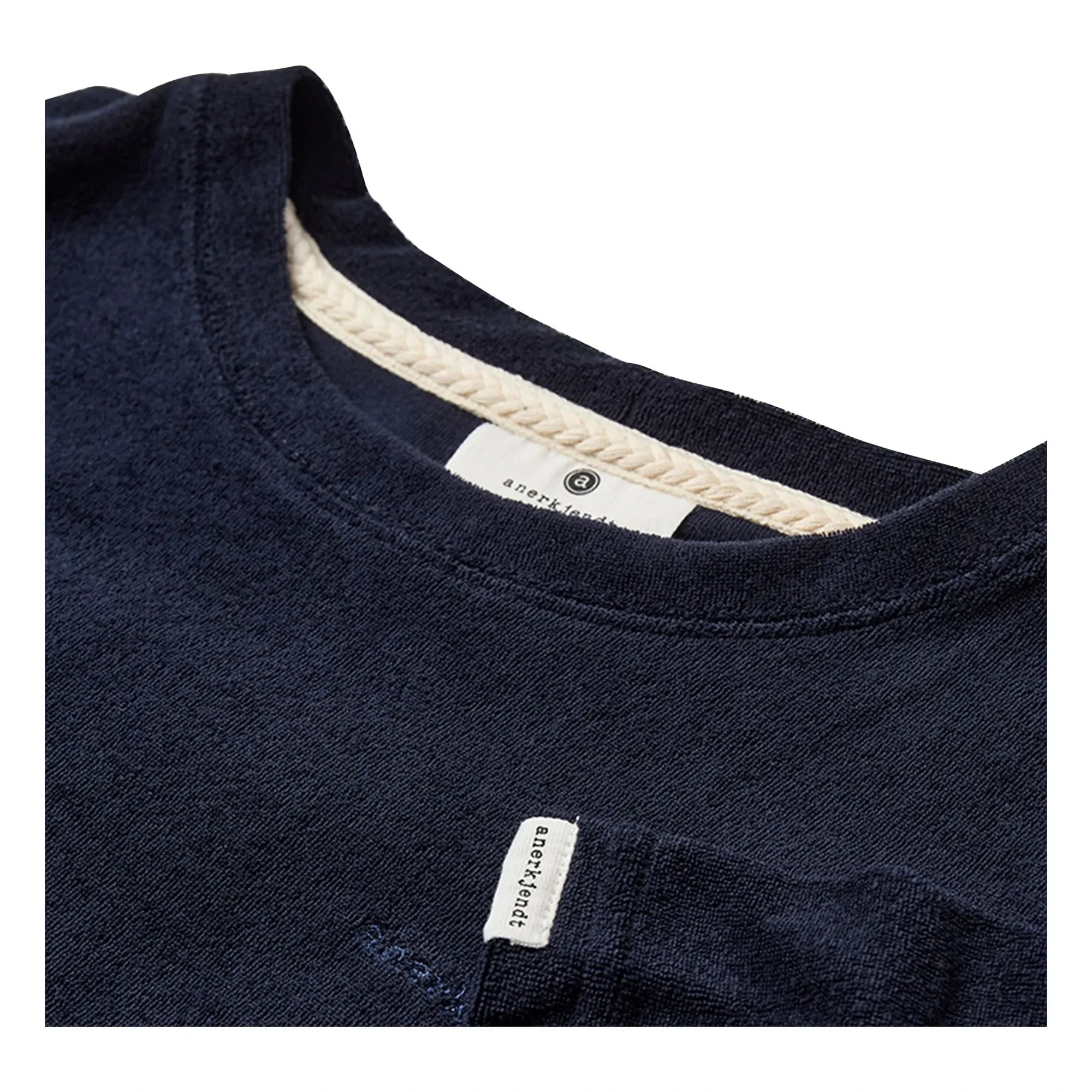 Anerkjendt - Camiseta de rizo Akvillads | Azul oscuro