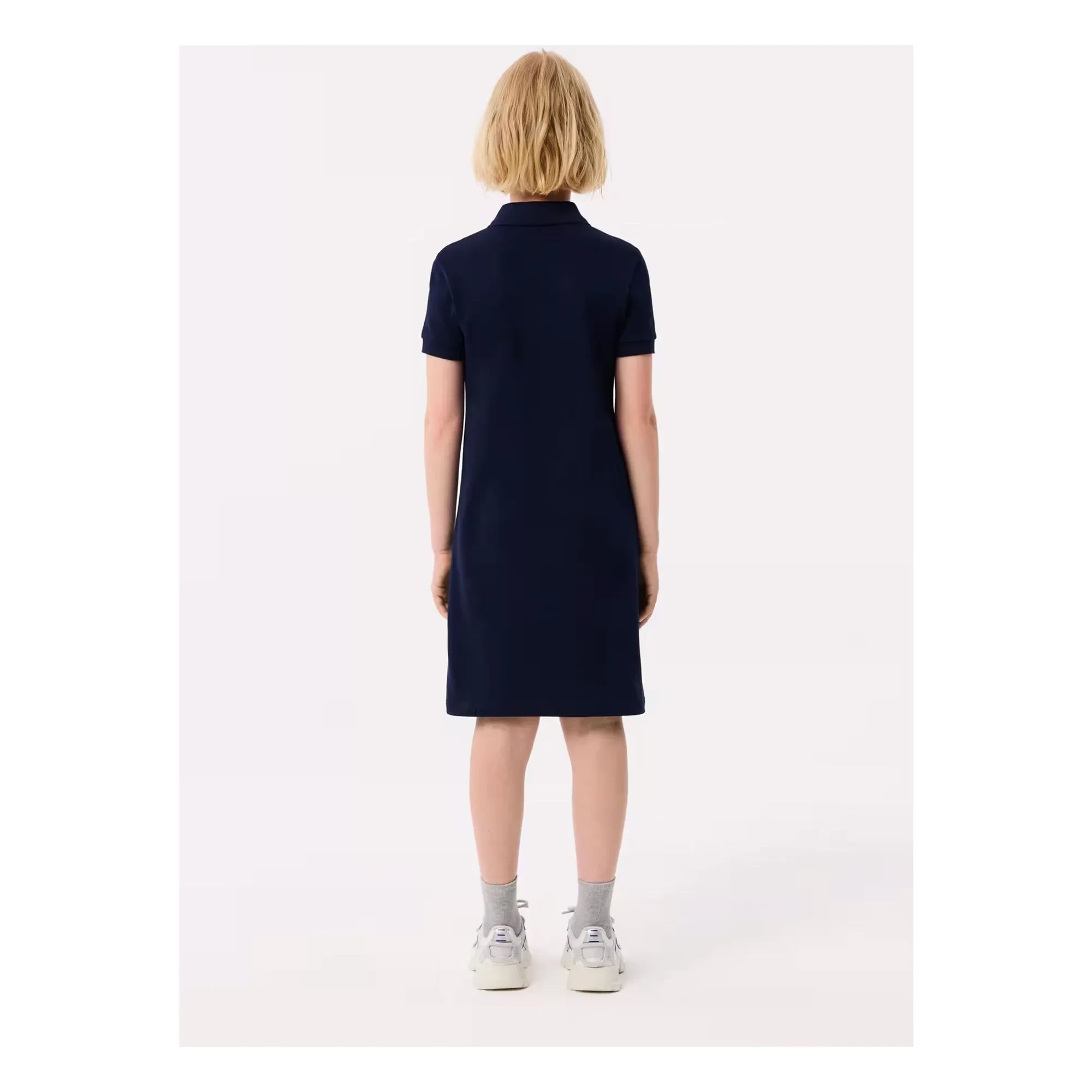 Lacoste - Vestido Polo de Algodón Orgánico | Azul Marino