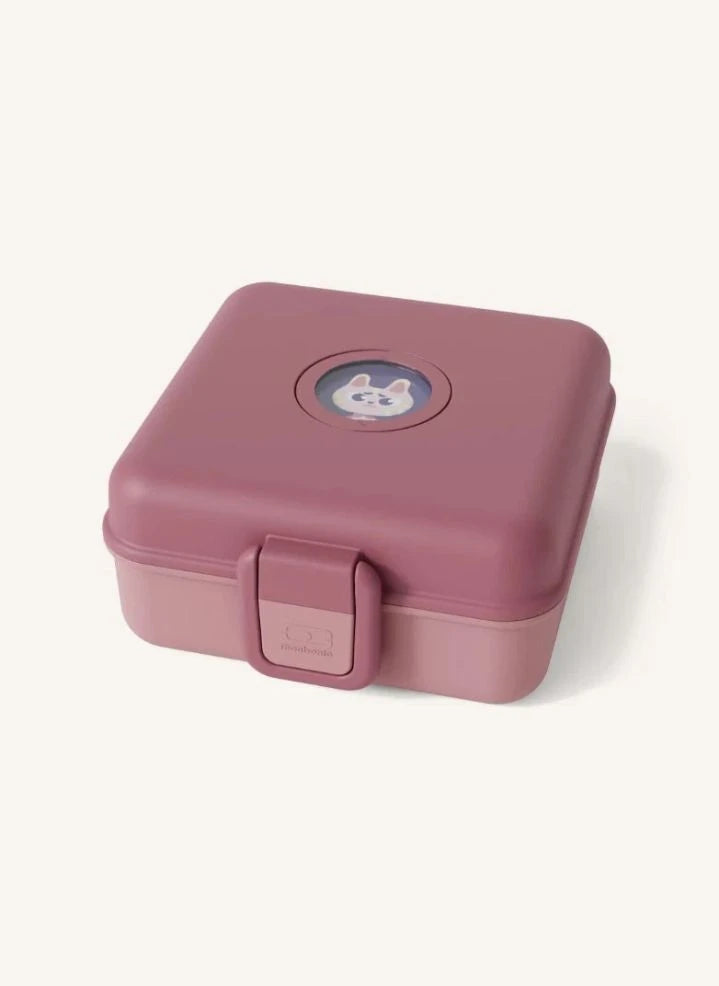 Monbento - Caja de Sándwich Snacky | Rosa Polvo