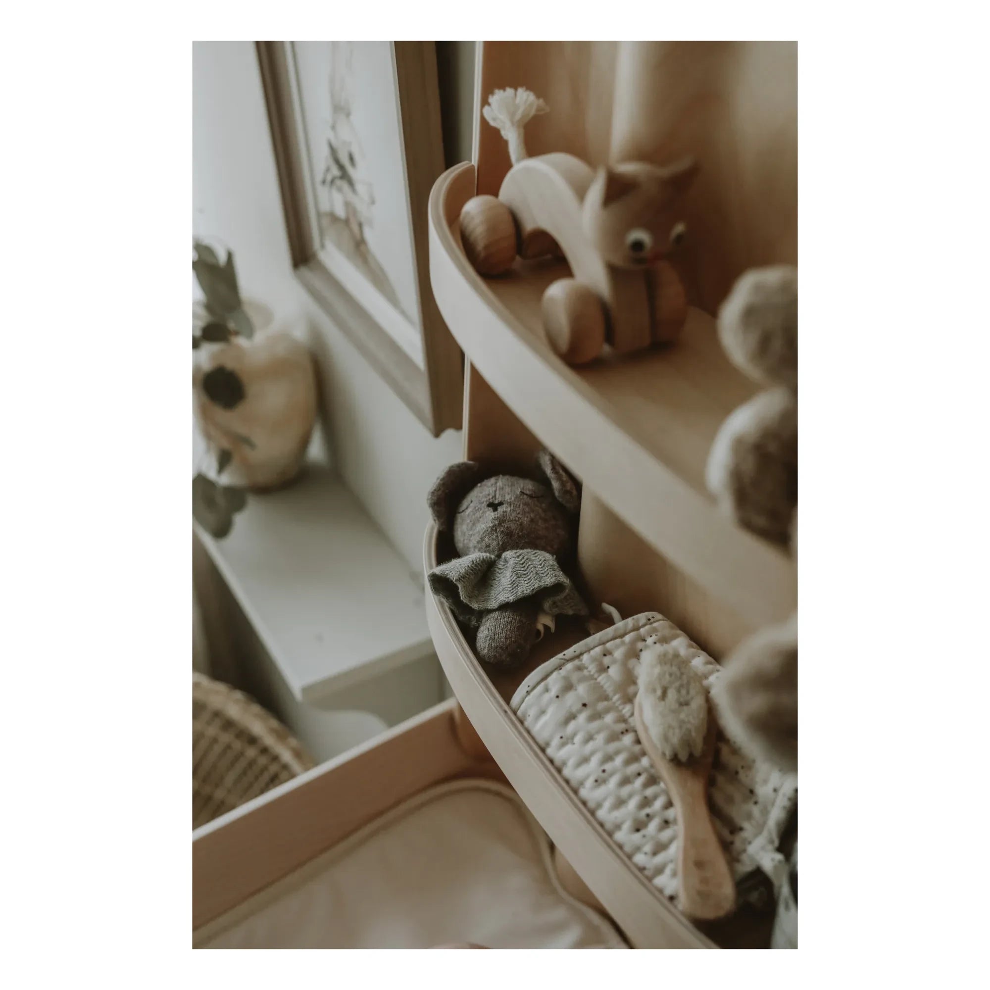 By BO design - Cambiador de pañales de pared - natural