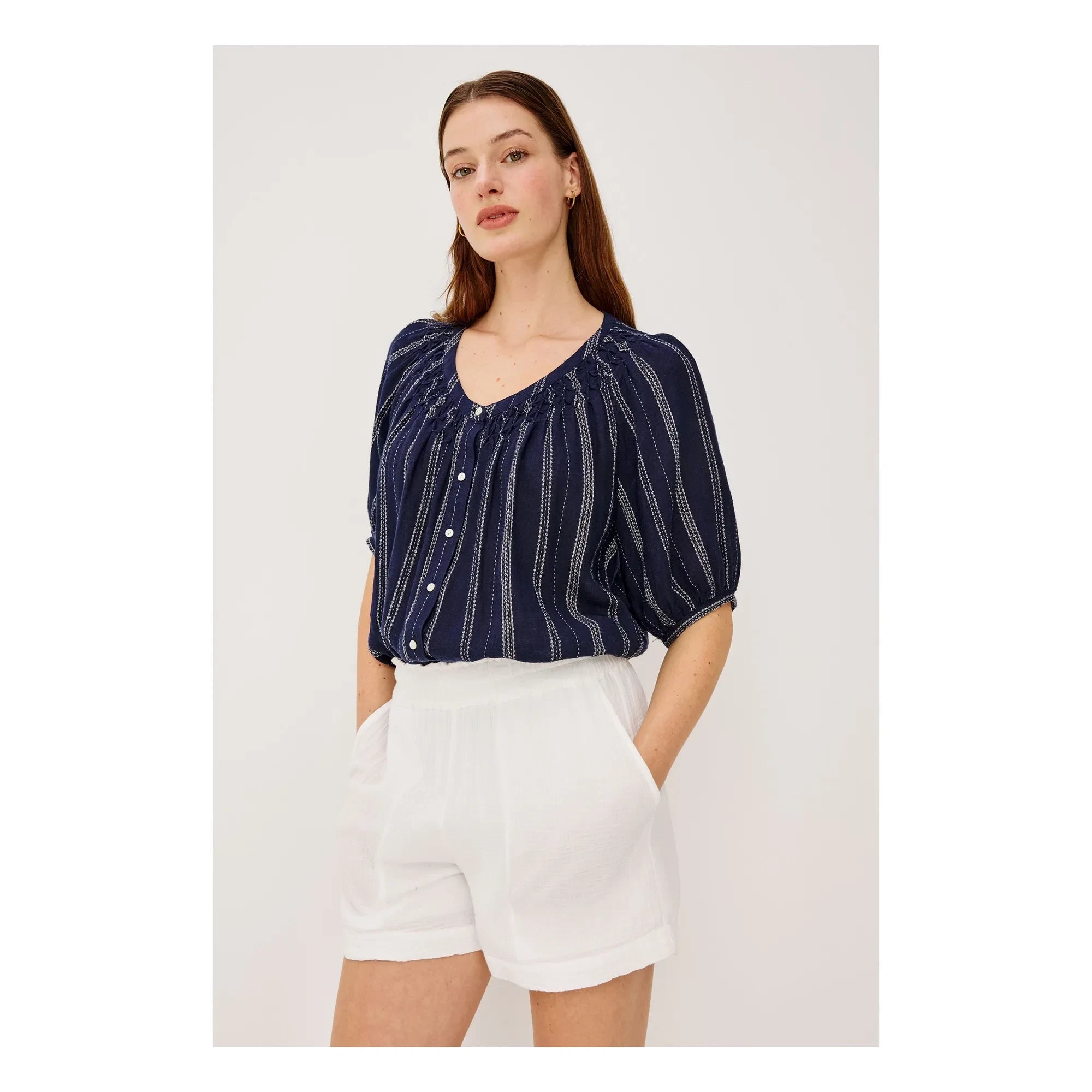 Rails - Blusa de rayas Rix | Azul marino