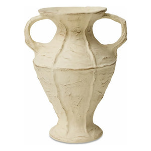 HKliving - Jarrón de cerámica de gres New Classics | Crema