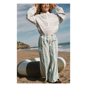 Tinycottons - Pantalón Estampado Floral | Blanco