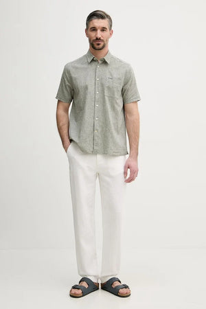 Camisa de lino para hombre Barbour Shirt Dept - Summer