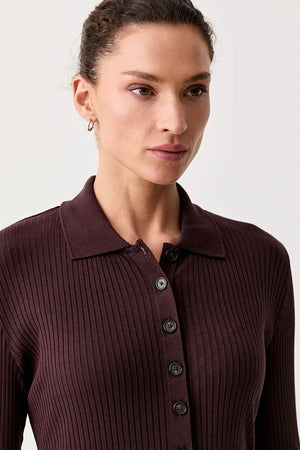 Blusa de algodón de manga larga para mujer