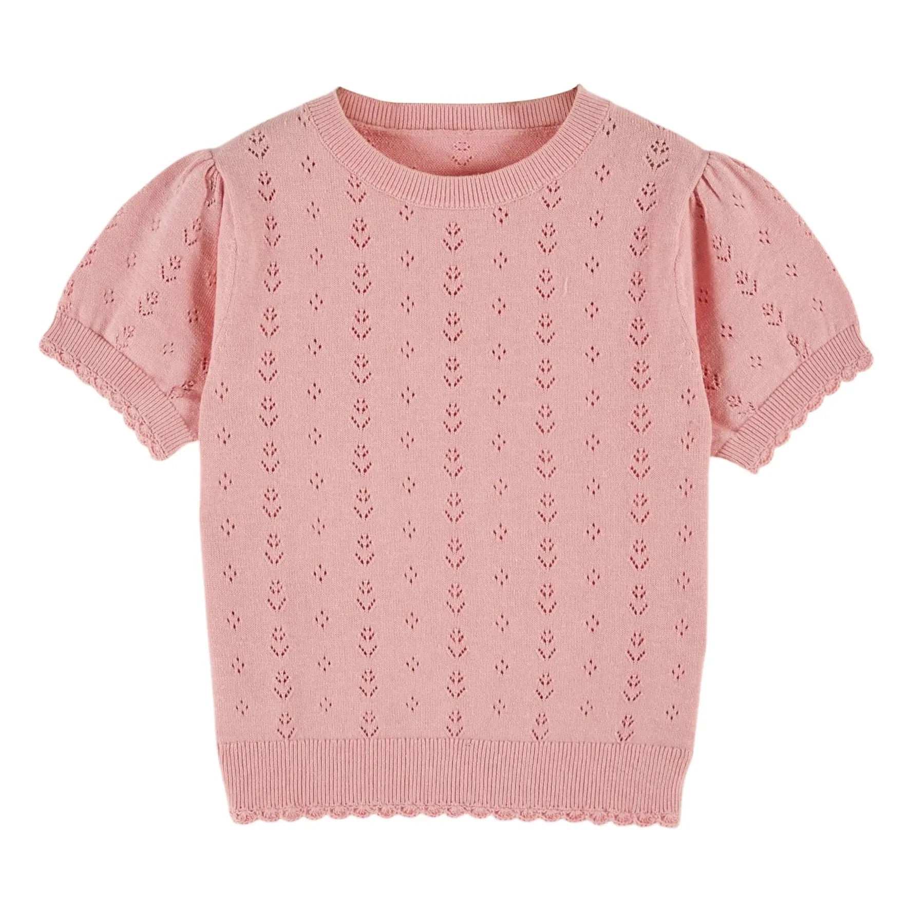 Emile et Ida - Camiseta de lino calada | Rosa