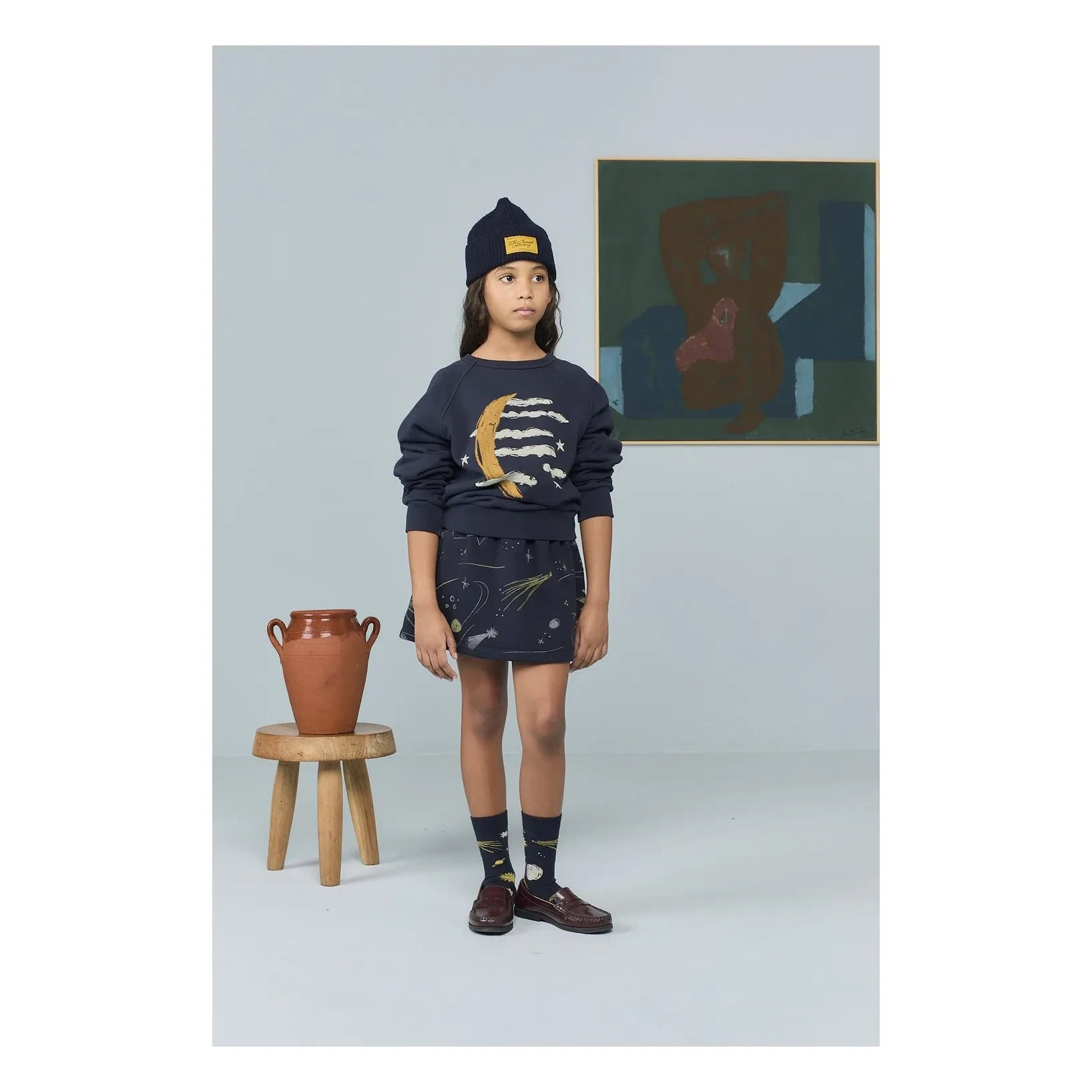 The Animals Observatory - Pony cap Merino yün | Lacivert
