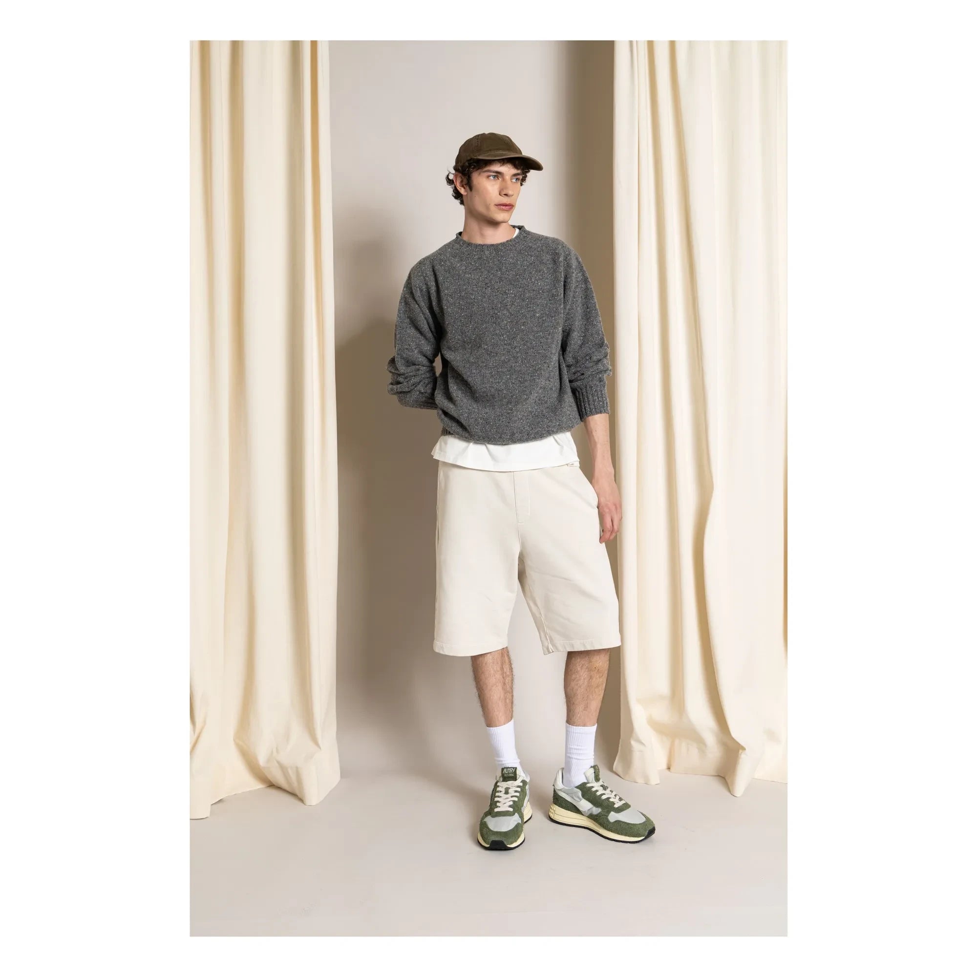 Smallable Man - Shorts de algodón orgánico Aron | Avena