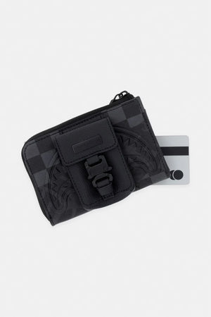 Sprayground - Cartera negra de piel sintética 910W9054NSZ