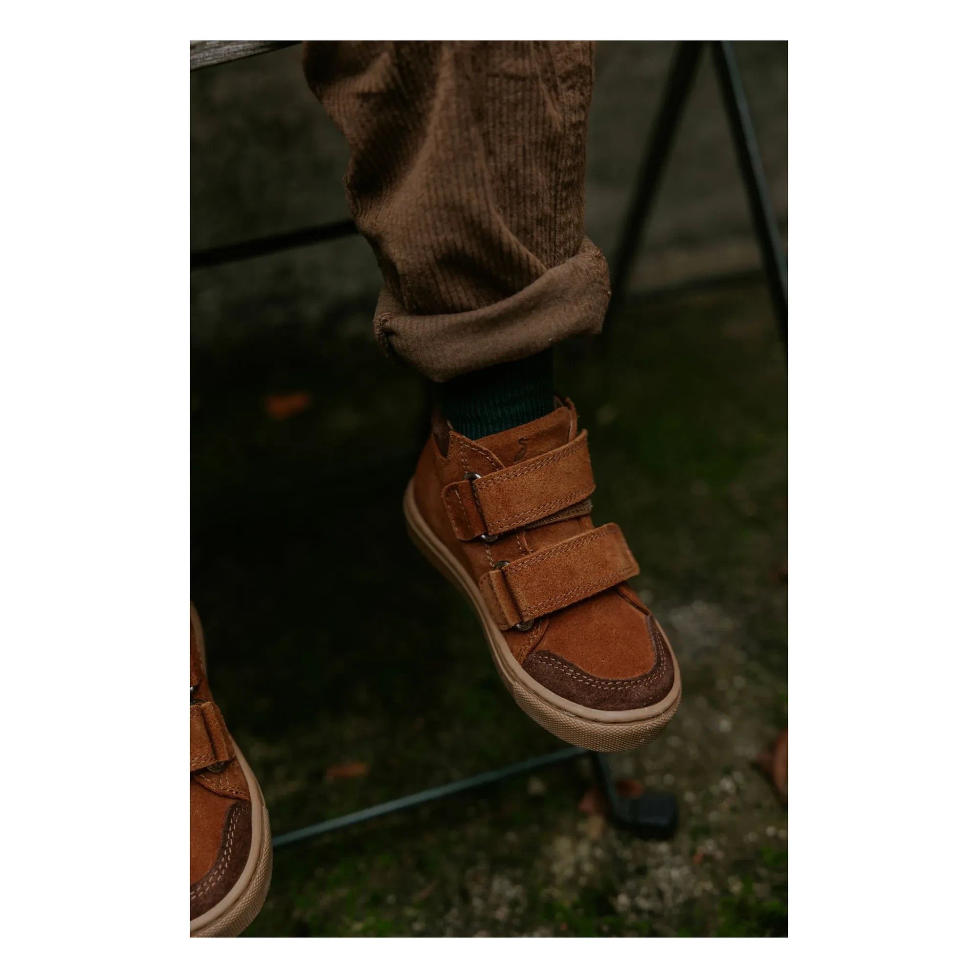 Petit Nord - Zapatillas de gamuza con arañazos | Marrón