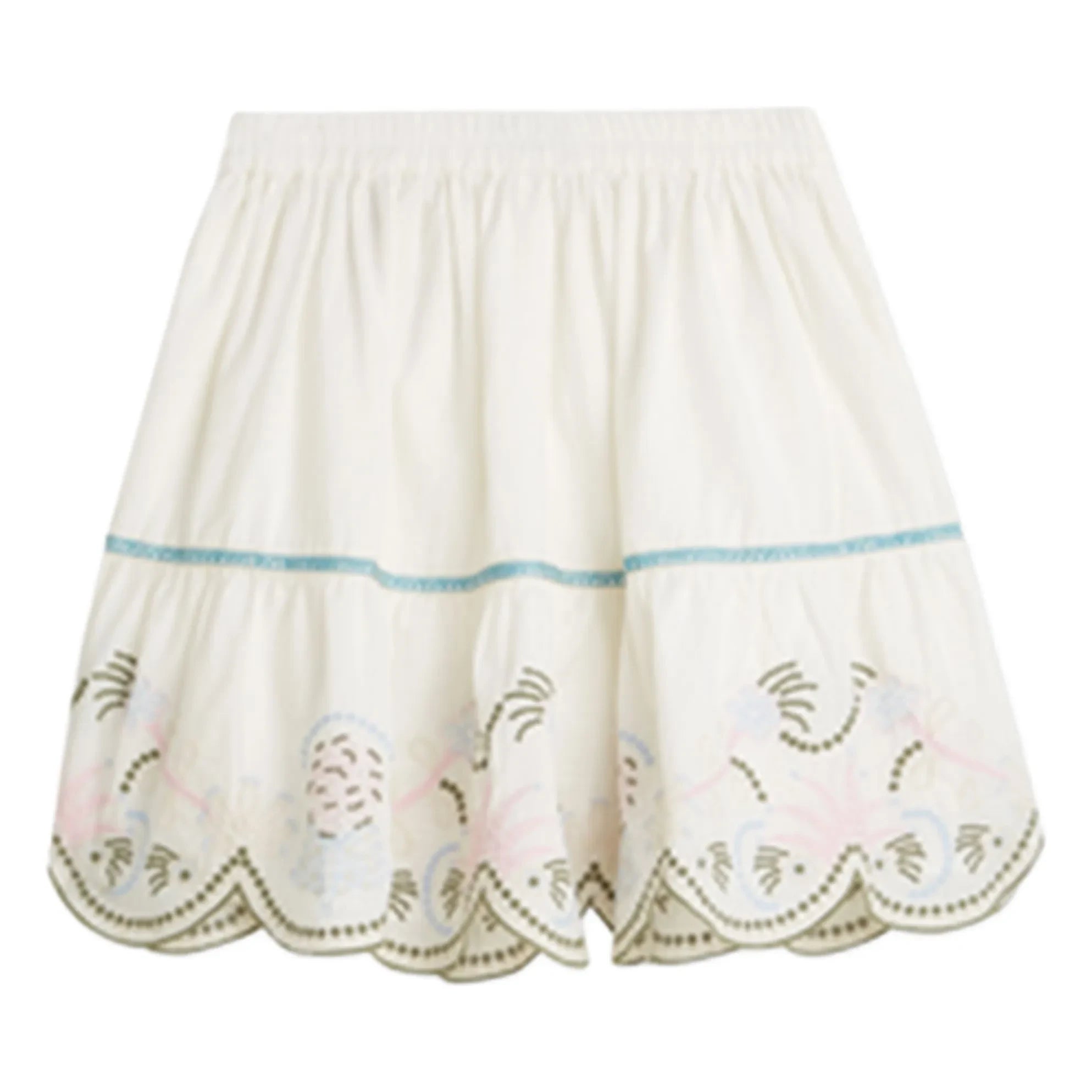 Scotch & Soda - Falda bordada | Crudo