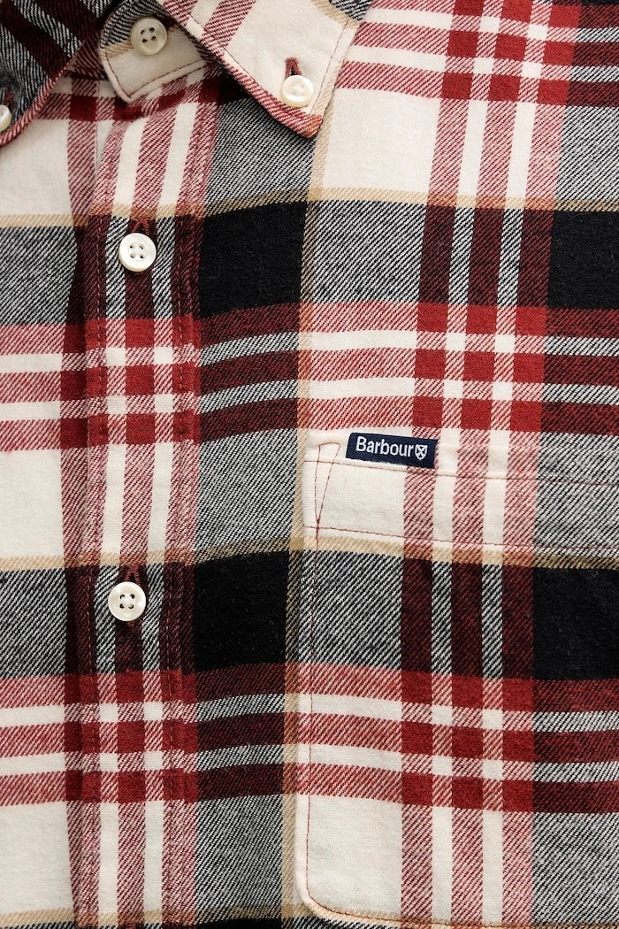 Camisa de algodón Barbour Fallbay