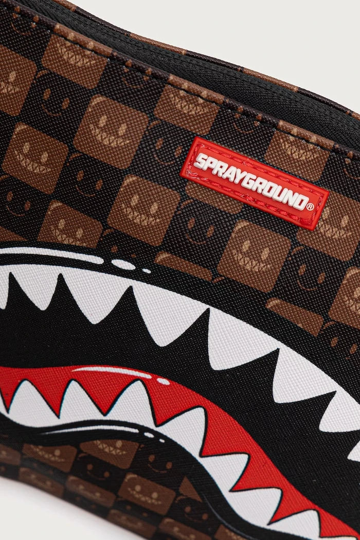 Sprayground - Paris’teki Köpek Balıkları Kahverengi Omuz Çantası 910B9307NSZ