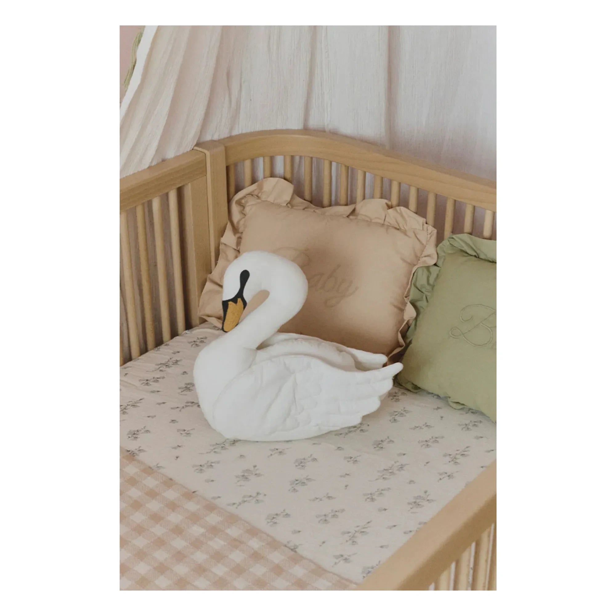 Lorena Canals - Cojín Cisne | Blanco