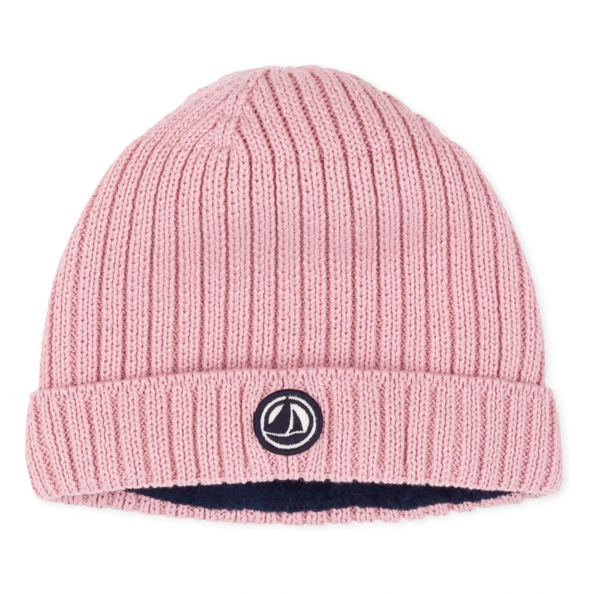 Petit Bateau - Gorro de forro polar a cuadros vichy | Rosa